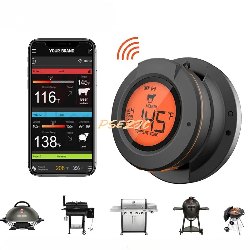 Barbecue Wireless Bluetooth Thermometer Dual Probe Digital Electronic BBQ Baking Barbecue Thermomet