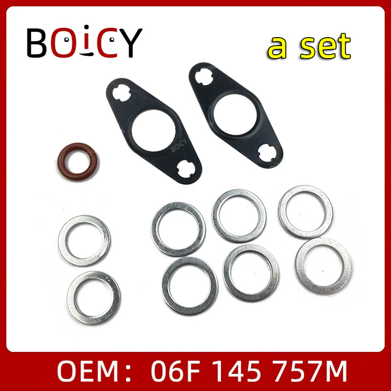 BOICY Turbocharger Oil Pipe Water Pipe Gasket Repair Kit for EA888 Gen2 VW AUDI 1.8T 2.0T 06F145757