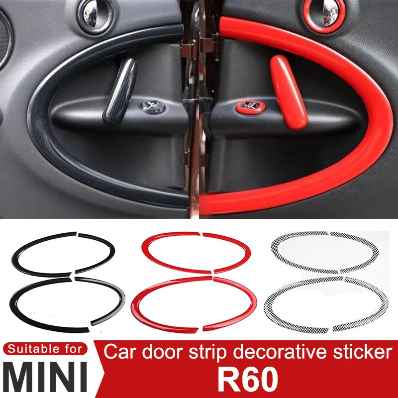 For MINI Cooper S JCW R60 Countryman Car Door Strip Trim Cover Decorative Sticker Car Interior Modi
