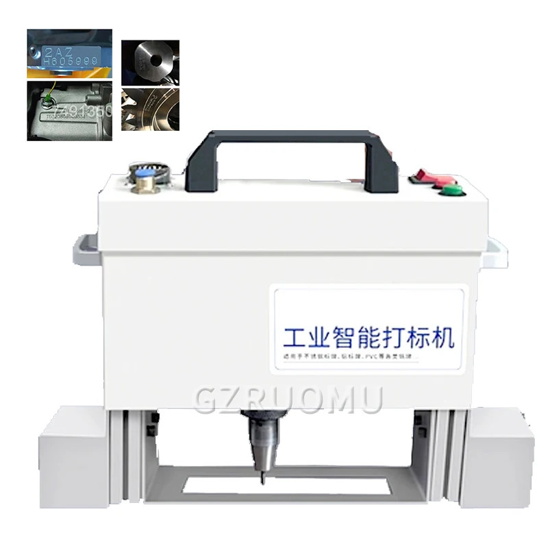 140 * 20mm Pneumatic Marking /Electricity Marking Machine Desktop Car Nameplate Marking Machine Met