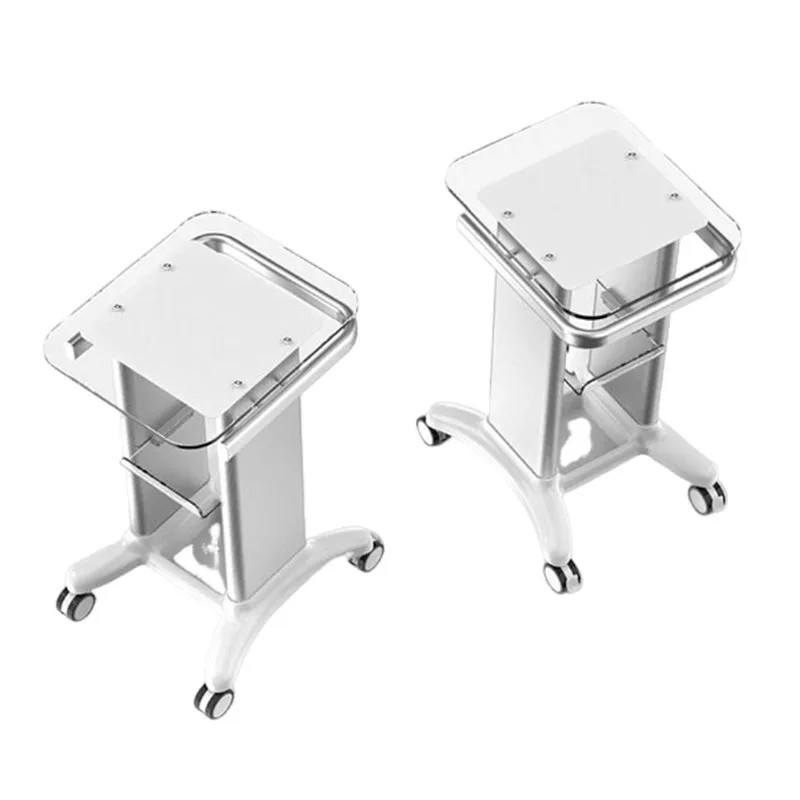 Beauty Equipment Cart Beauty Salon Trolley Stand Holder Rolling Cart Roller Wheel Aluminum Stand Pe