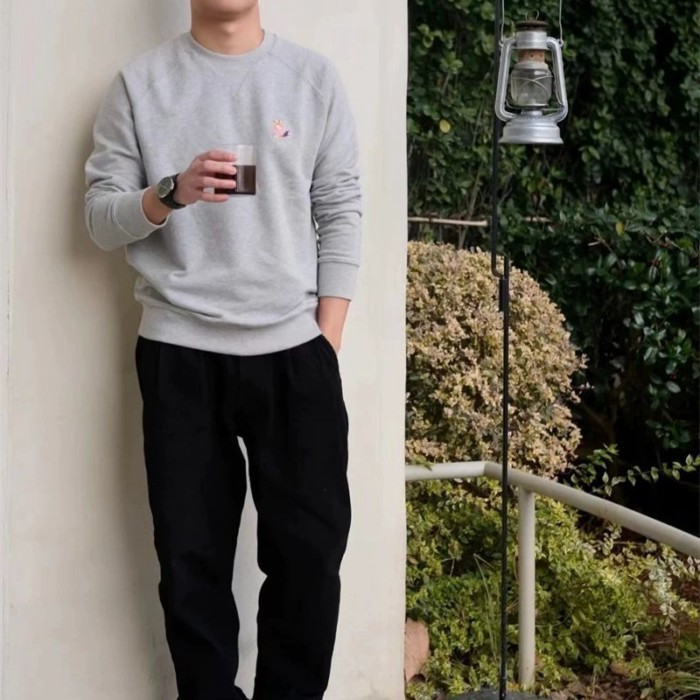 ฤดูใบไม้ร่วงและฤดูหนาวแขนยาว Mk Fox รอบคอ Terry เสื้อกันหนาวสําหรับผู้ชายและผู้หญิง,หลวมกีฬาและ Leis