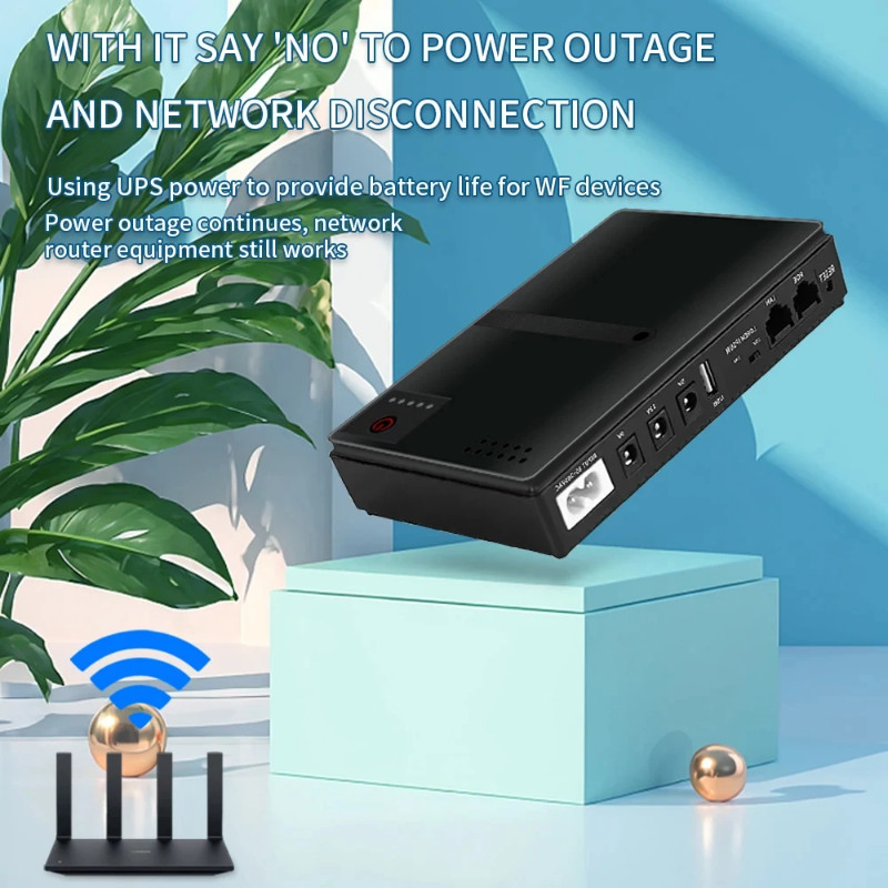 DC UPS DC1018P 5V 9V 12V 24V 18W 10400mAh Portable Power Supply for Router,Switch,Mobile phone,DC U