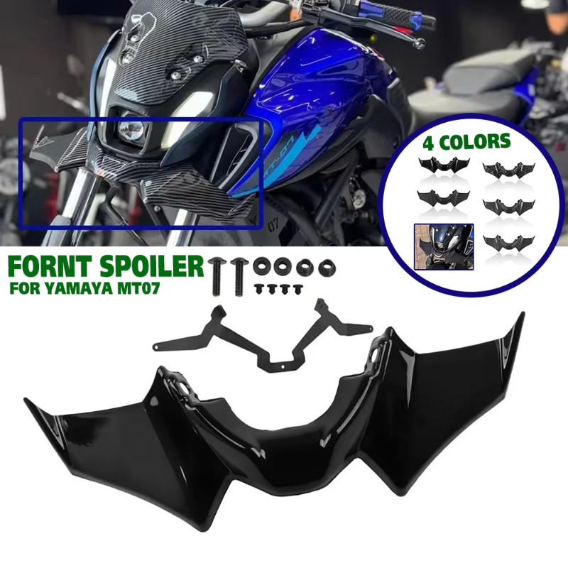 For Yamaha MT07 MT-07 SP MT 07 Front Downforce Spoiler Naked Frontal Spoilers Winglet Aerodynamic W