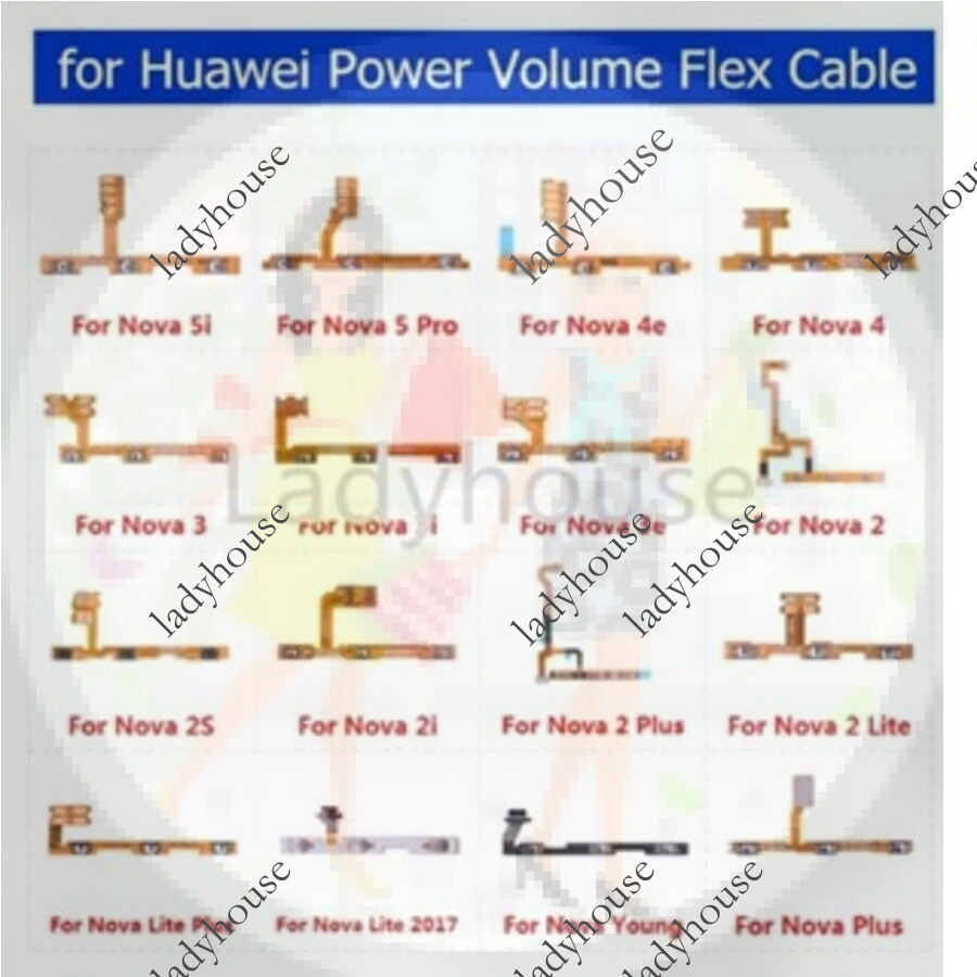 สําหรับ Huawei Nova 2 Lite 5i 5 Pro 4e 4 3 3i 3e 2 2S 2i Plus Lite 2017 Young Power Volumeด้านข้างปุ
