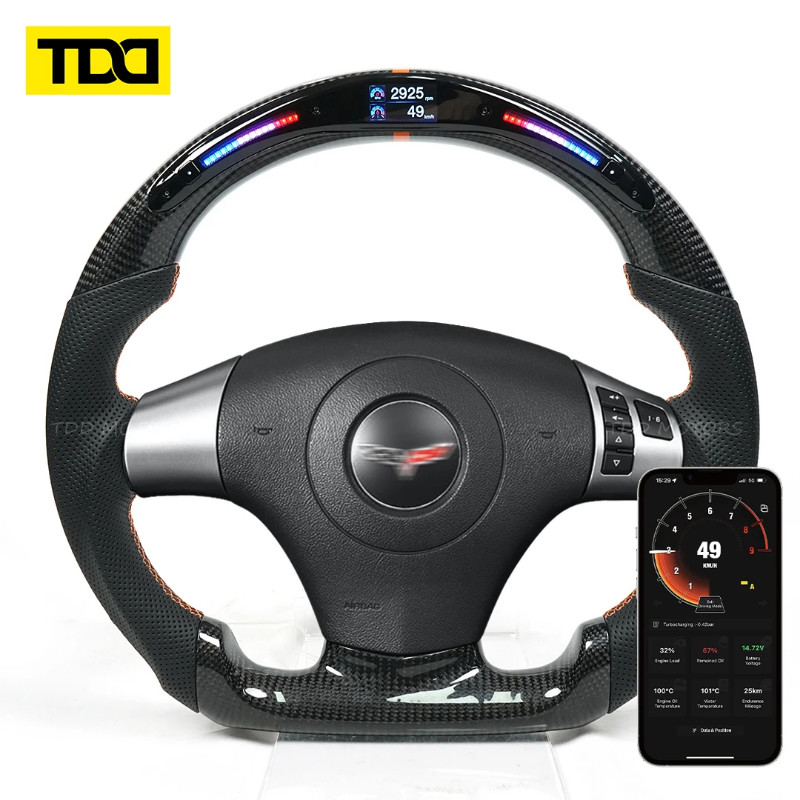 For Chevrolet Corvette C6 Z06 ZR1 2006 2007 2008 2009 2010 2011 Hydro Carbon Fiber Leather Perforat