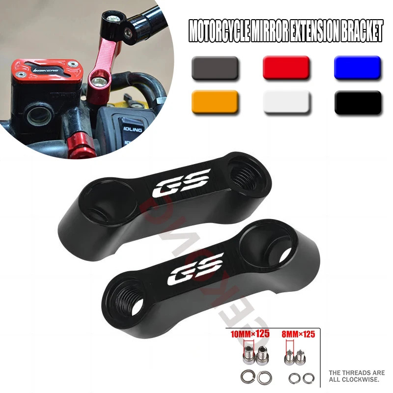 R1200 GS LC Rearview Mirror Risers Extenders Mirrors Extension Adapters Fit For R 1200 1250 GS F750