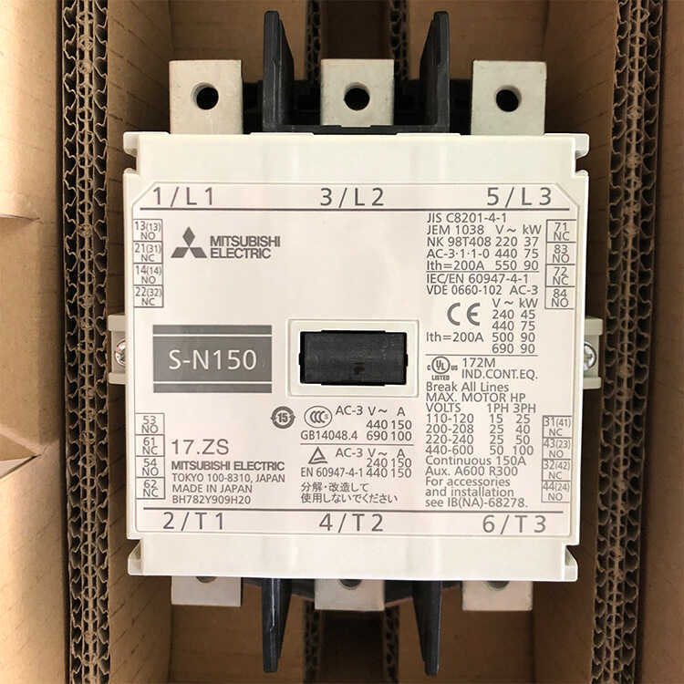 ของแท้ Mitsubishi คอนแทคแม่เหล็กไฟฟ้า S-T35 AC200V 2A2B 100V/400V AC Contactor เดิม