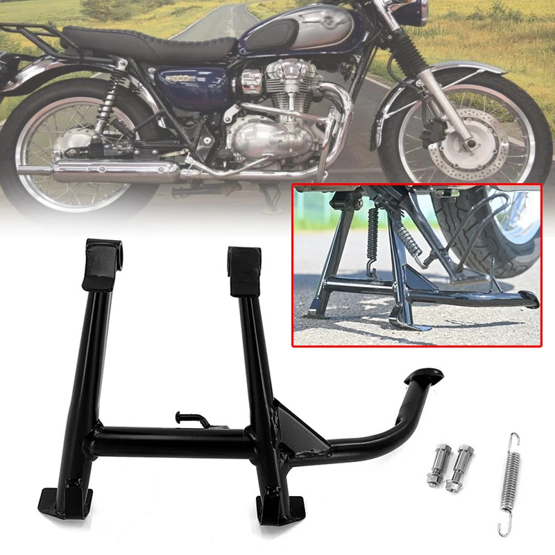 Fit for KAWASAKI W400 W650 W800 W 400 650 800 Motorcycle Kickstand Center Parking Stand Bracket Pil