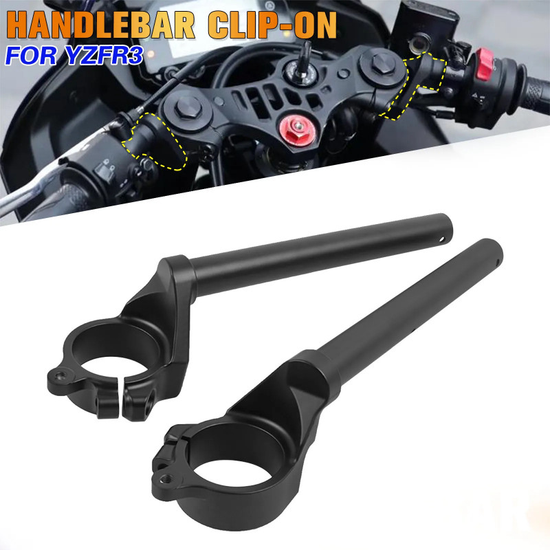 For YAMAHA YZF-R3 YZF R3 YZFR3 R25 R 25 2019-2024 2025 Motorcycle Fork Tube Clip-On Front Handlebar