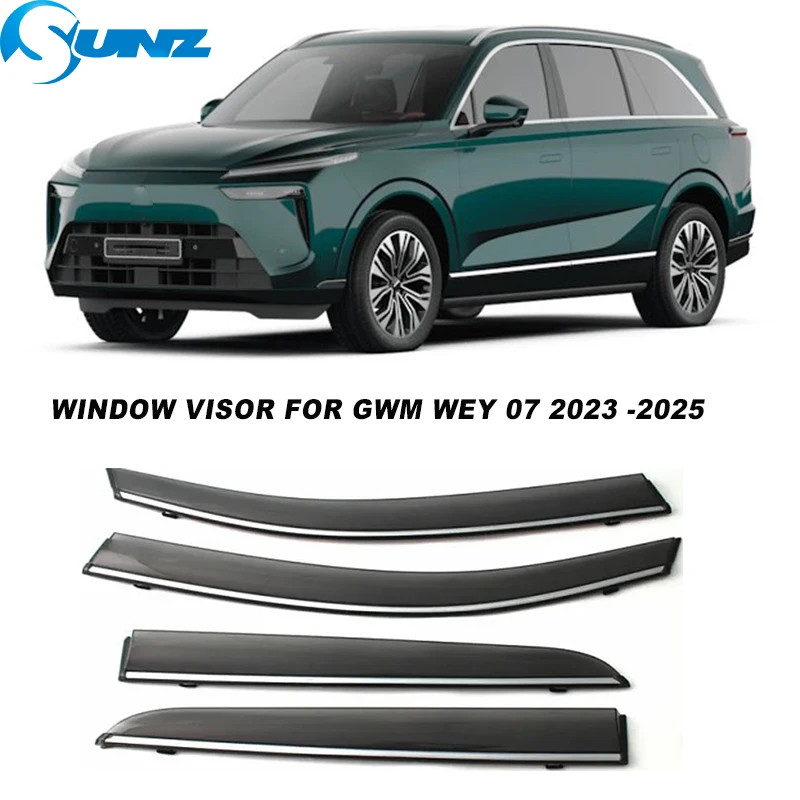 Side Window Deflector For GWM Wey 07 2023 2024 2025 2026 Window Visor Sun Rain  Protectors Guard