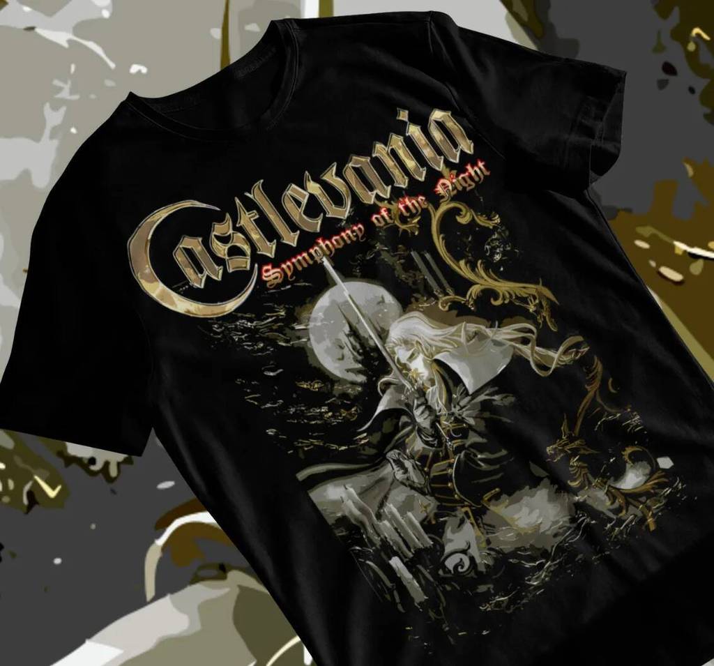 เสื้อ Castlevania Unisex Castlevania เสื้อ Castlevania เสื้ออนิเมะ Soft Tee