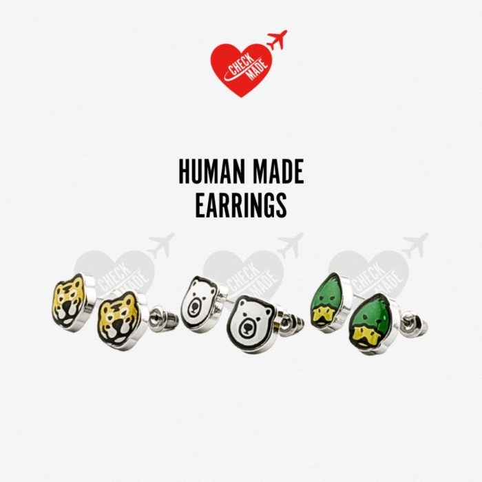 ต่างหู HUMAN MADE หมี เสือ เป็ด หัวใจ by CHECK MADE Japan ขายเฉพาะของแท้เท่านั้น