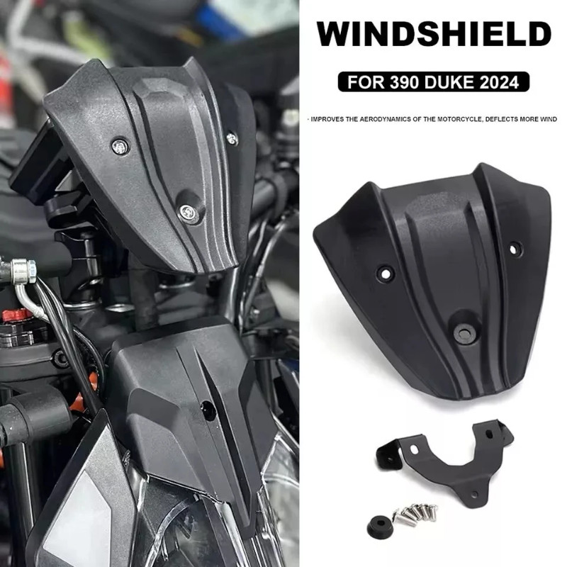 For 390Duke 390DUKE 390 Duke 390 DUKE 2024 New Motorcycle Accessories Windshield Windscreen Wind De