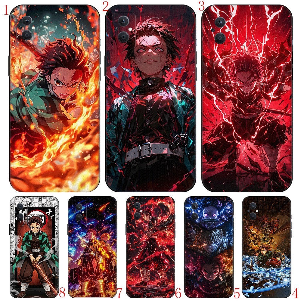 Anime Demon Slayer สําหรับ OPPO R9 F1 Plus R9S Reno 2 2Z 2F 3 4 Pro 5 5F Lite 5K TPU เคสโทรศัพท์นุ่ม