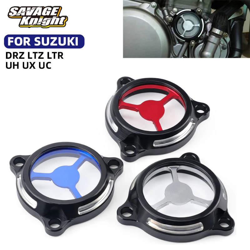Transparent Engine Oil Filter Cover Cap For SUZUKI DRZ 400 E/S/SM LTZ 400 LTR 450 UH UX UC 125 150