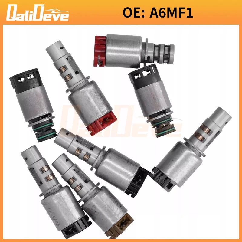 8PCS A6MF1 A6MF2 A6LF1 A6LF2 Transmission Solenoid Valve Kit for Hyundai IChevrolet 6 speed 46313-3