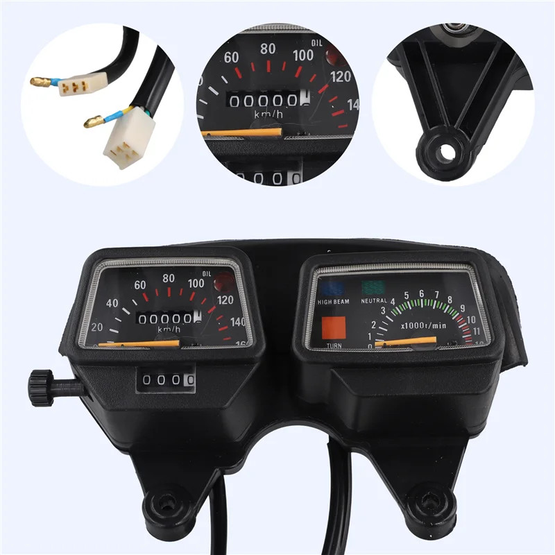Motorcycle Gauges Cluster Speedometer Tachometer For  Enduro DT125 DT125R Speedometer DT125 125R