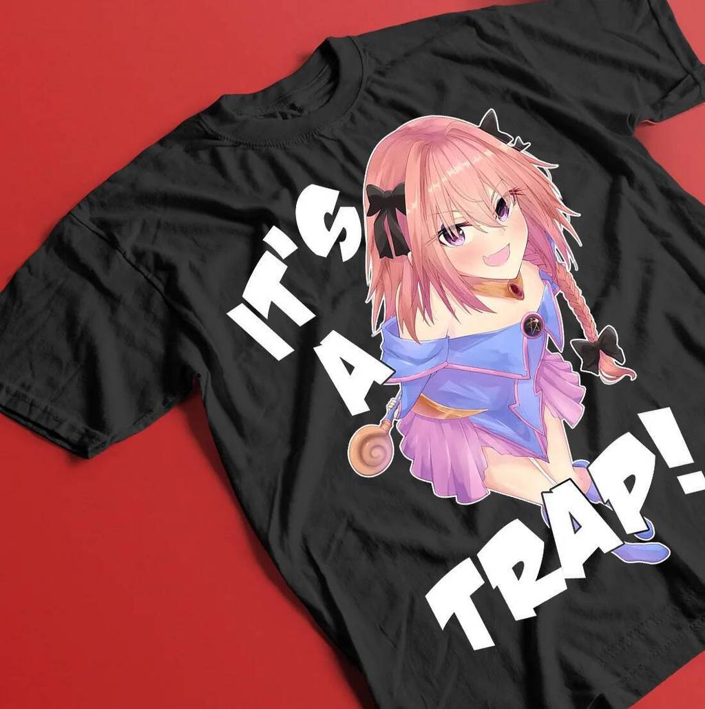 เสื้อยืดอนิเมะ Fate GO Astolfo เสื้อเชิ้ตมังงะ Femboy