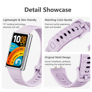 สายรัดนาฬิกาซิลิโคนและชุดกรณีร่องนุ่มสำหรับ Huawei Band 11 11Pro ครอบคลุมเต็มรูปแบบ + สายซิลิโคนสำหรับ Huawei Band 11