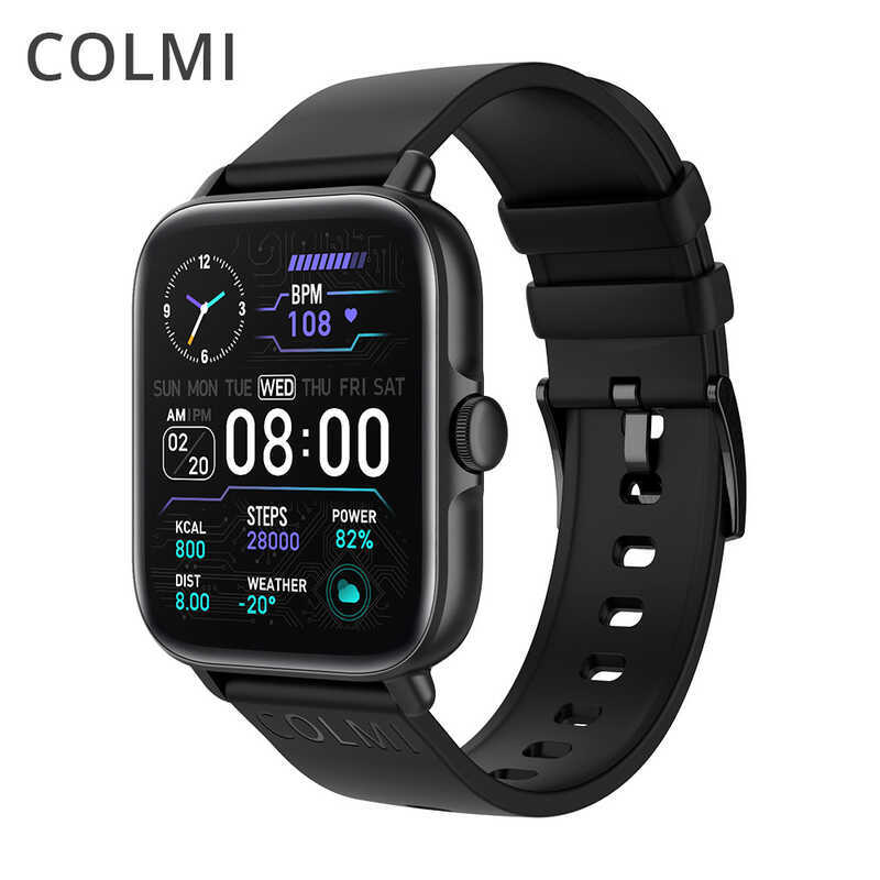 COLMI P28Plus สมาร์ทวอทช์กีฬา Heart Rate Pedometer IP67 นาฬิกาอัจฉริยะกันน้ําแบบเต็มหน้าจอ