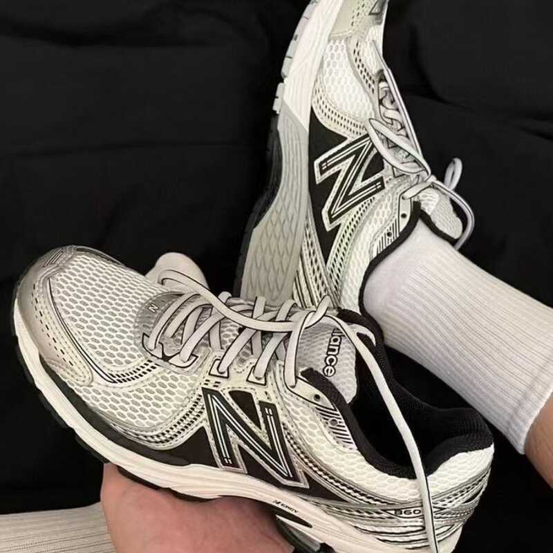 Pure Original NB860v2 รองเท้าวิ่งตาข่าย TOP Double Density Midsole สนับสนุนสวมใส่ความสูง Retro รองเท