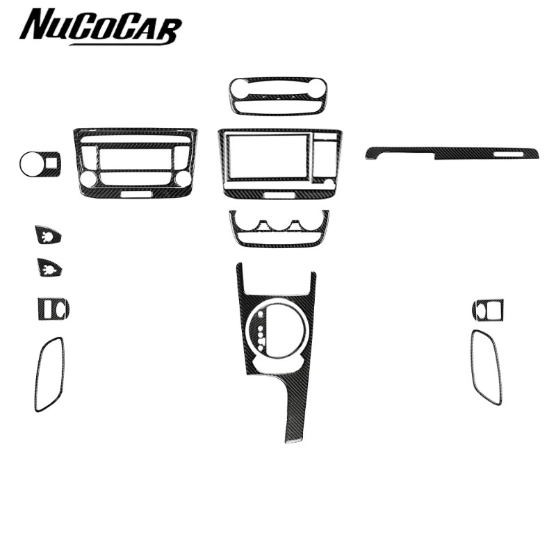 For Audi TT 8n 8J MK123 TTRS 2008-2014 Carbon Fiber Navigation Radio Shift Window Lift Panel Car In