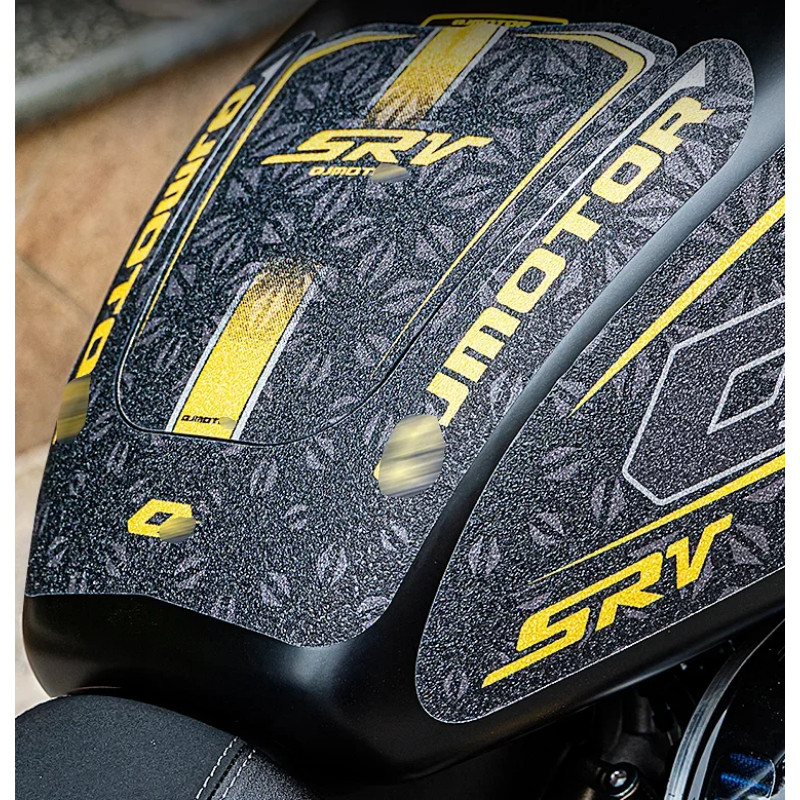 FOR QJMOTO 350 SRK 350 Motorcycle Tank Pad Protector Leather Frosting Sticker Decals Accessories