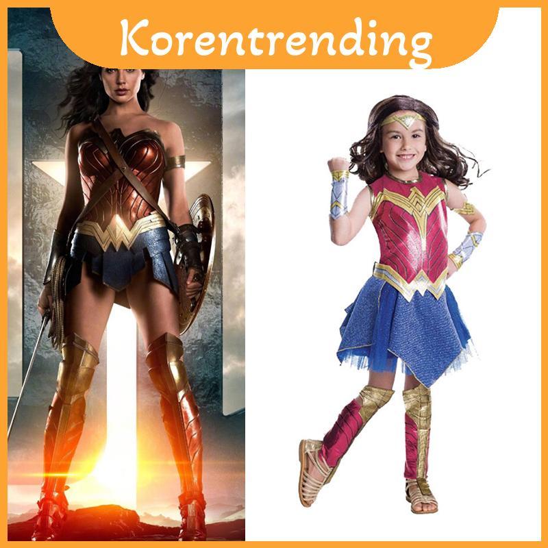 ชุดคอสเพลย์ Wonder Woman คุณภาพพรีเมียม ส่งกลับได้ง่ายๆ สำหรับเด็ก