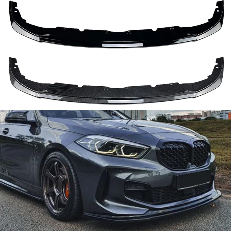 Car Front Bumper Lip Spoiler Splitter Diffuser For BMW F40 1 Series Hatchback M Sport 118i 120i 128
