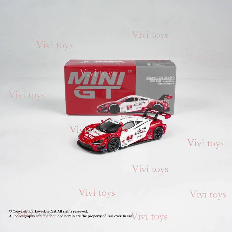 {{ของเล่นlvivi}} MINIGT 1: 64 MINIGT 720S GT3 Evo Laguna Seka 2024 โมเดลรถโลหะผสม 993 251205