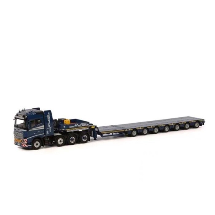 WSI 1: 50 VOLVO FH 4 8X4 Flatbed Trailer Alloy รุ่น WOCKEN 01-1716