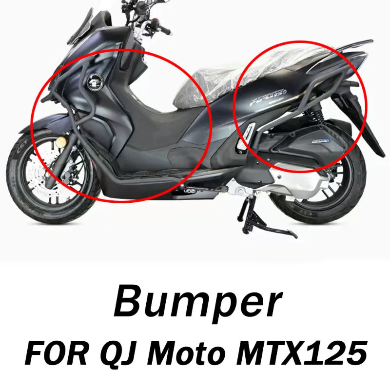 FOR QJ Moto MTX125 125MTX MTX 125 Motorcycle Bumper Modification Accessories Exhaust Bumper Protect