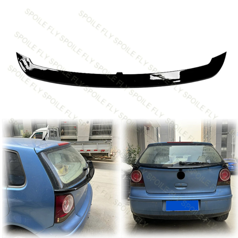 2003 To 2008 New Design For Volkswagen VW polo MK4 9N 9N3 Rear Spoiler Mid Wing Lip  ABS Tail Trunk