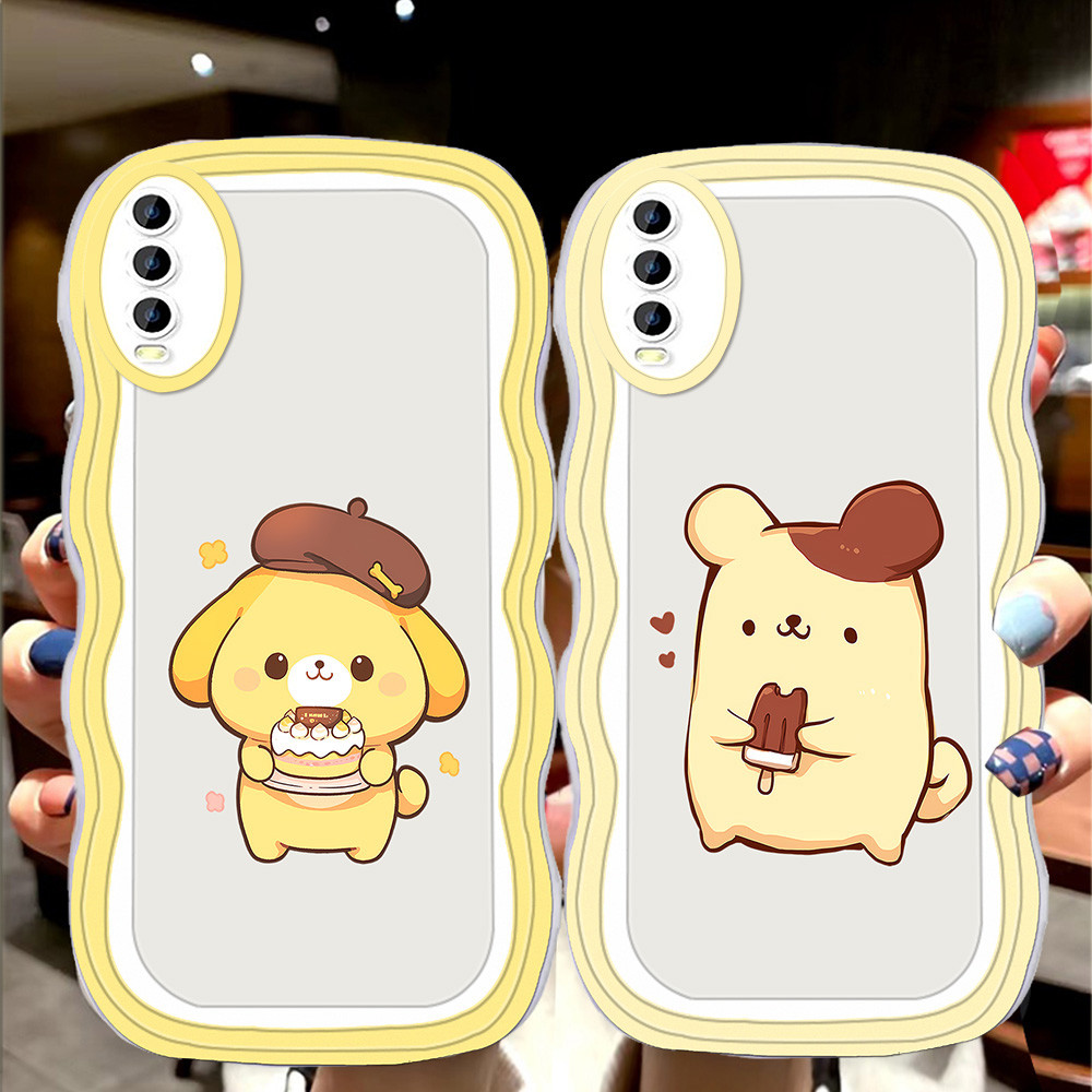 S-14 Pom-pom-purin Casing สําหรับ VIVO Y20g Y11s Y20 Y20i S1 Pro Y12s Y20s Y12a TPU โปร่งใส
