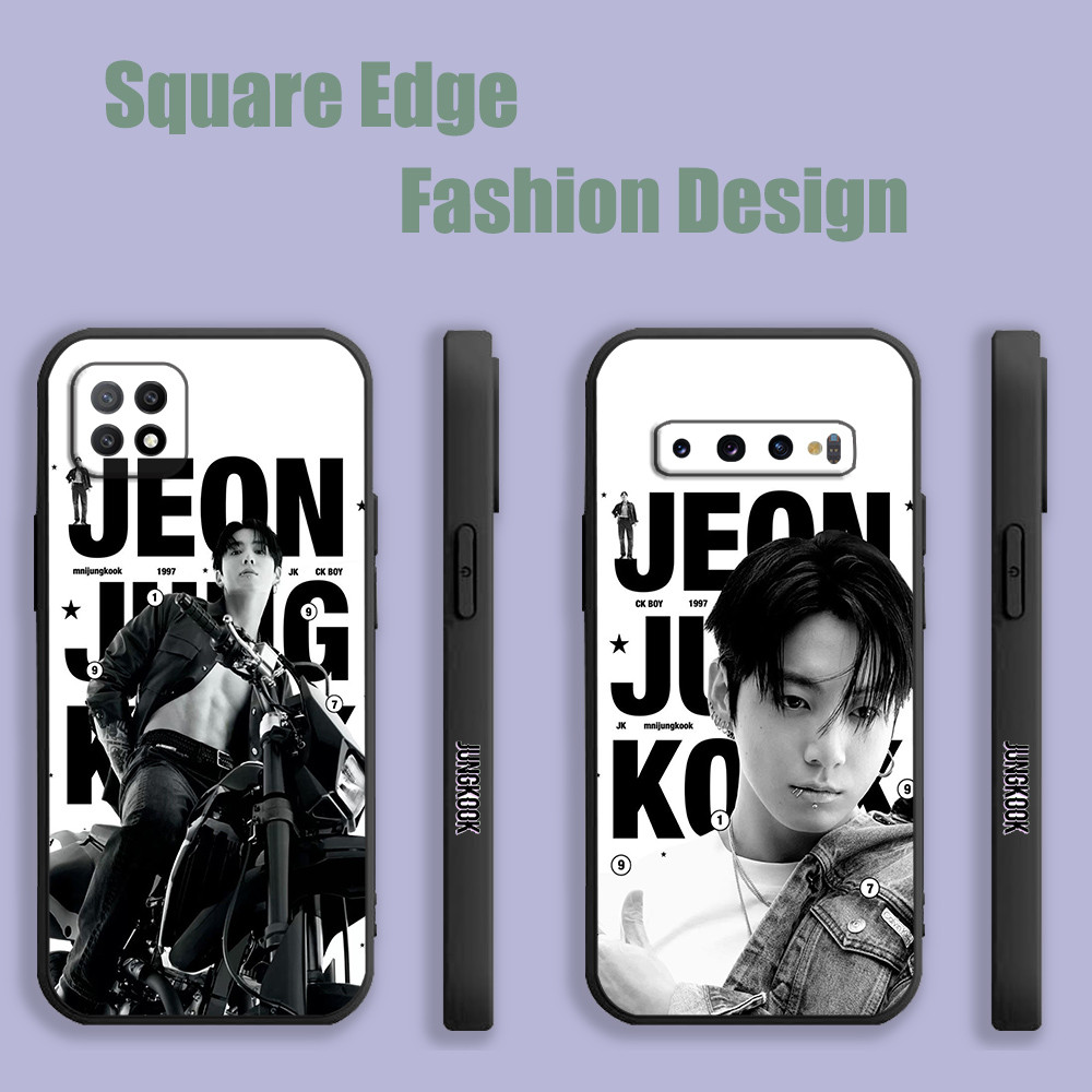 ปลอกสําหรับ Huawei Nova 9 Y70 Plus 90 Lite 70 X6 X8 P60 Pro X9A Bts Jungkook LCD02 เคสโทรศัพท์ขอบสี่