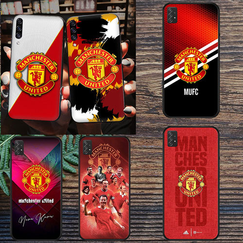 นุ่มสีดํา Redmi 8 8A 9 9A 9C 9T 9C NFC S2 10 K50 pro Manchester United2 เคสโทรศัพท์