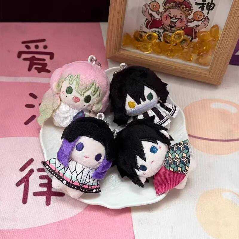C Plush Doll Keychain Demon Slayer Mitsuri Kanroji Giyu Tomioka Obanai Iguro Shinobu Kocho Soft Stu