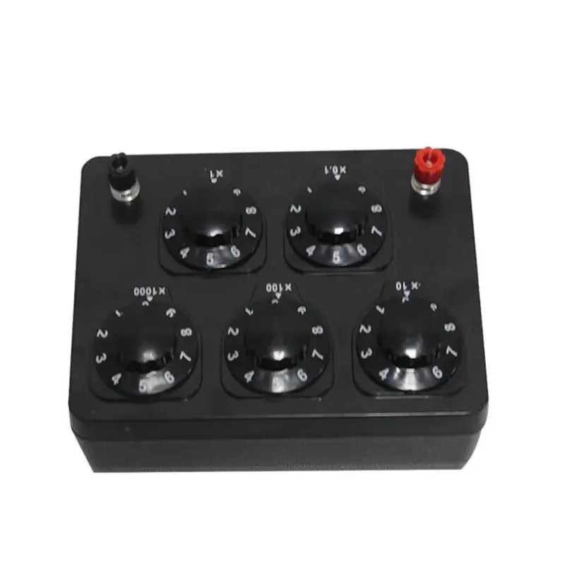 0-9999 Ohm Variable Resistance Box Five-speed Physics Experiment Rheostat Resistance Substitution B