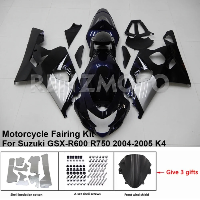 For SUZUKI GSXR 600 750 04-05 K4 K5 Fairing R/Z S4GC01 Motorcycle Set Body Kit decoration Plastic G
