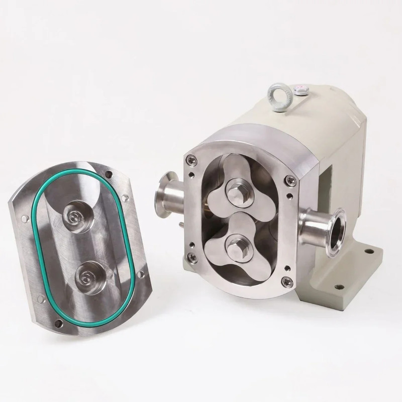 Sanitary 316L food transfer pump  Lobe Rotor Pump Electric Honey Rotary Pump High Viscosity Medium