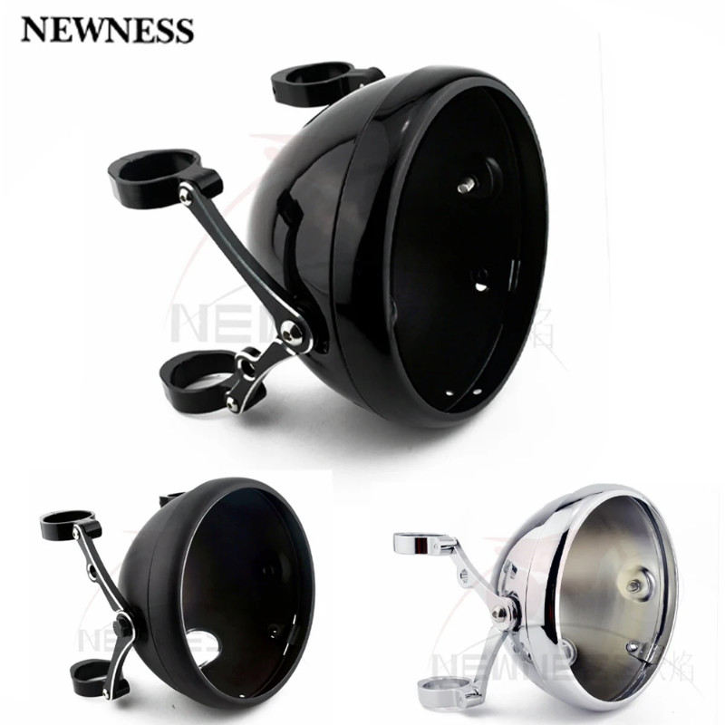 7 Inch Motorcycle Headlight Bracket 39mm-41mm CNC Bucket Shell Housing for 7inch Lens 39mm-41mm Tub