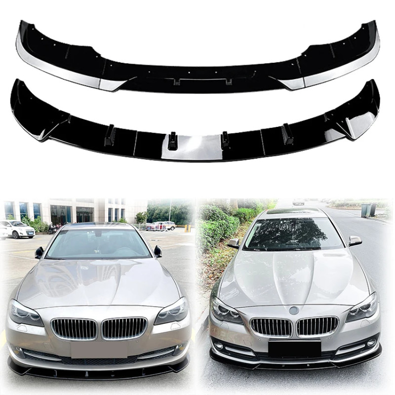 2011 To 2017 For BMW 5 Series F10 F11 LCI Styel Luxury Version Front Bumper Spoiler Lip Lower Split