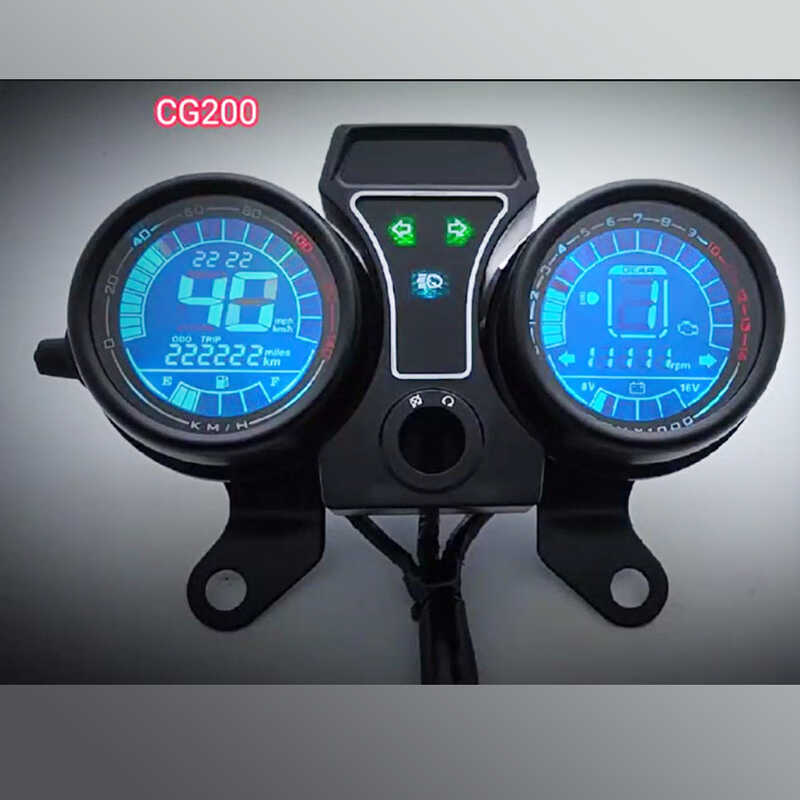 เหมาะสําหรับ HONDA HONDA CG125 CG150 CG200 LCD L ไฟฟ้าหมุนเมตร Tachometer เครื่องวัดระยะทาง