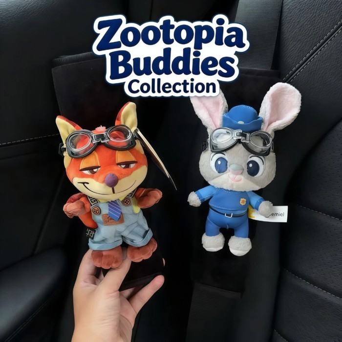 อุปกรณ์ตกแต่งรถยนต์ ซีรีส์ Zootopia | จูดี้ & นิค | รุ่นคู่รัก