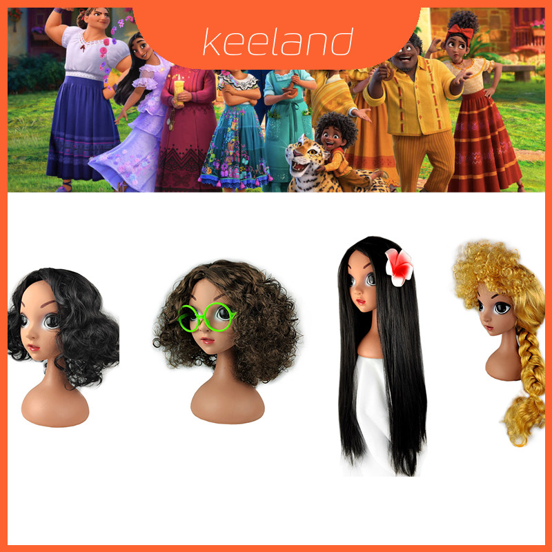 Encanto Wig Collection พร้อมเสื้อผ้าMirabel, Isabella, Bruno และPepa ใช้สำหรับงานปาร์ตี้และของตกแต่ง