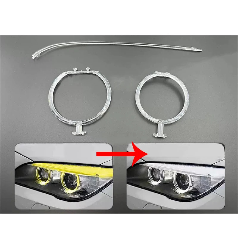 Car DRL Headlight Light Guide Plate Daytime Running Lamp Tube Bar Angel Eye For BMW 7 Series F01 F0