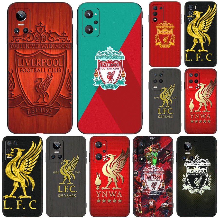 Realme 3 5 6 7 8 Pro 5i 5s Q 6i 7i เคสโทรศัพท์ TPU ฝาครอบป้องกันแบบนุ่ม Liverpool Club (P6-2)