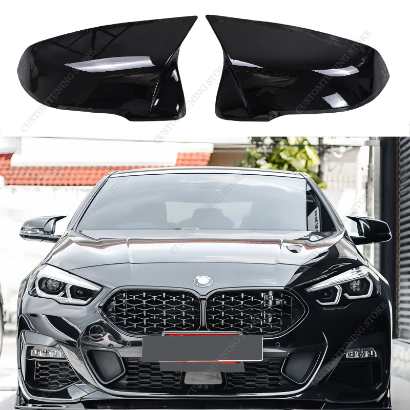 For BMW F44 216d 218i 218d 220i 220d M235i 4-door 2020-2024M Style Gloss Black Rear View Mirror Cov