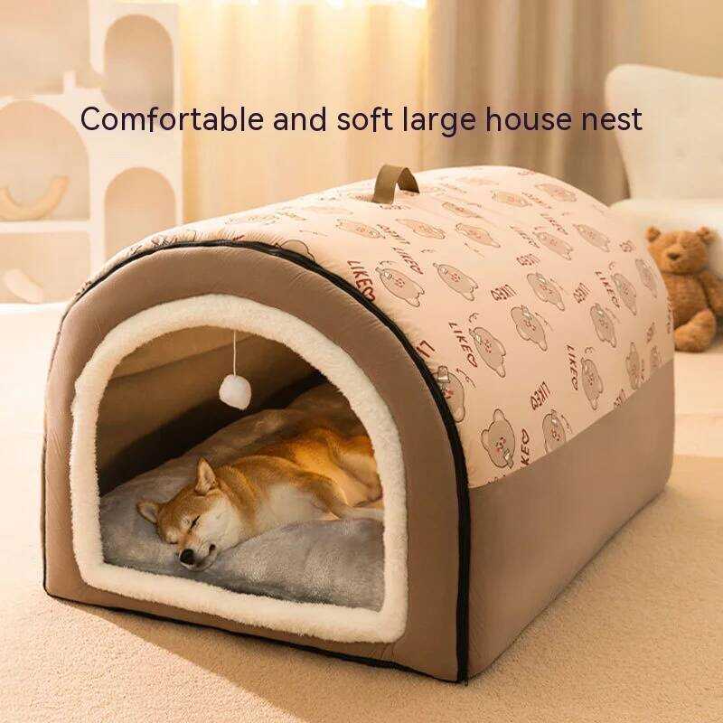 C Big Dog Nest Winter Warm Dog House Removable And Washable Dog Bed Seasonal Large Dog House Type P